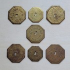 7 Mendota California Gay Paree Wines And Liquors 1940s Good For Trade Tokens