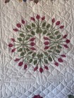 Vintage Patchwork Quilt    baskets Of Flowers    103x103  king  Handmade
