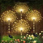 200 Led Solar Firework Party Lights Outdoor Waterproof Lawn Garden Decor Lamp