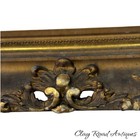 Antique French Victorian Gilt Gilded Frame For Painting Mirror Pierced Carved