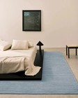 New Blue Woolen Hand Tufted Carpet Bedroom Kitchen Hall Carpet