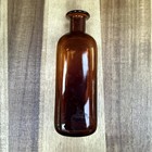 Antique Whitall Tatum Co Glass Apothecary Bottle Pharmacy Medicine Amber 1901-24