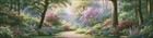 Quiet May Path - Diy Chart Counted Cross Stitch Patterns Needlework Dmc Color