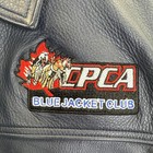 Roper Leather Jacket Mens Size Small Cpca 2013 Blue Jacket Club Chuck Wagon