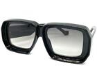 Exaggerated Classic Vintage 70s Retro Style Sun Glasses Square Thick Black Frame