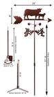 Swen Products Cow And Calf Steel Weathervane