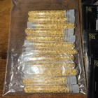 12 Bottles Of 24k  999 Gold Leaf Flakes   4 Gold Leaf Packs  100each  24k  999