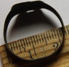 Rare Original Ancient Roman Celtic Soldiers Evil Eye Magic Ring Artifact Size 12