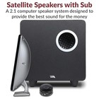 2 1 Multimedia Speaker System With Subwoofer  62w Peak Power  Strong Bass For Mu