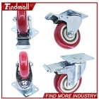Findmall 4 Pack 4  Heavy Duty Caster Set Wheels 360   Swivel   Brake Casters