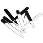 8 Pcs Metal Collar Stays In Plastic Box 4 Sizes Random Colors