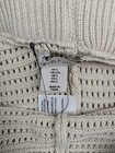 Sincerely Jules 2 Pc Crochet Pant Set Women L Beige Stretchy Button Up Vest 60s