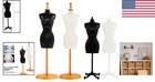 Elegant 4pcs Mini Mannequin Set For Fashion   Jewelry Display - Black   White