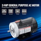 Uimoso 0 75hp Electric Motor 1725rpm Ac115 230v 56c Frame Single Phase 5 8 shaft