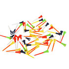 30pc Multi Color Plastic Golf Tees 83mm Durable Rubber Cushion Top Golf Tee