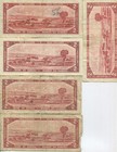  5  1954 Bank Of Canada  2 Two Dollar Note Sm378