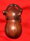 Vintage Wooden Carved Incense Case Gourd Antique