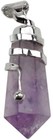 Amethyst  positive Vibrations  Wire-wrapped Pendant 