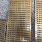 5 Vintage Las Vegas Casino Slot Machine Reserved Sign - Brushed Copper Look  g2