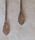 Antique Pair Sterling Silver Mustard Spoons Minerva Mark Louis Xvi Lamy   Gesset