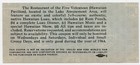 Restaurant Of Five Volcanoes - Hawaii - Original Discount Coupon 1964-65 Nywf