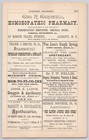 1888 Pharmacy Apothecary Homeopathic Cures Dental Supplies Albany Ny Print Ad