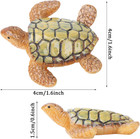 15 Pcs Miniature Sea Turtles Sea Turtle Figures Ocean Animal Figurines Mini Turt