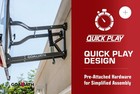 Goliath Gotek 54  Wall Mount Basketball Hoop Adjustable Modelb8303w