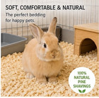 Easy Clean Pine Bedding 40l Natural Pet Litter For Rabbits Hamsters Guinea Pigs