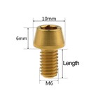 M6x10mm M6x16 M6x18 M6x20 M6x25mm Titanium Ti Bolts Allen Hex Tapered Head Screw