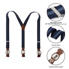 Men Suspenders Adjustable 1 4 Inch Wide Heavy Duty Y-back Elastic Tuxedo Elas   
