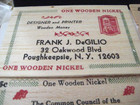 Vintage Assorted Lot Of Various Wooden Nickles New York   Pennsylvania Coin Show