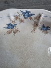 Vintage Bluebird Pattern Platter Sweet 13 5 X 10 5 In Cottagecore