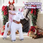 Ponycycle Ride On Unicorn Mechanical Rocking Pony For Kids 4-7 Ux404 Pre-owned