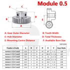 Mod 0 5 1 1 5 Worm Gear Wheel Steel C45 15 20 25 30 35 40 50 60 Tooth Precision