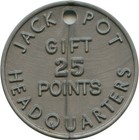 Carson City  Nevada Nv Silver Spur Casino Jackpot Gift 25 Points Trade Token