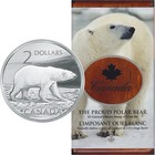 2004 Canada Polar Bear  Silver Coin   Stamp Set     Rcm Ogp     Proof