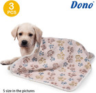 1 Pack 3 Dog Blankets  Soft Fluffy Fleece Pet Blanket Warm Sleep Mat Paw Print D