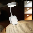 Flexible Rechargeable Led Book Light With 3 Light Modes Easy Clip Reading Lamp