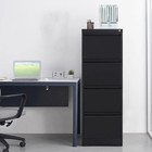 Filing Cabinet With Lock 4 Drawer Heavy Duty Metal F4 A4 Document Storage