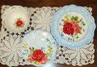 Pioneer Woman Sweet Rose Pattern Three Tiered Cake Stand  Tea Service