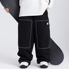 Snowverb Snowboard Pants Xl Black Baggy Waterproof Insulated Ski Pants