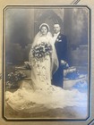 Vintage Black And White Photo Middle Aged Couple Wedding 10   x8    Studio Photo