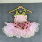 Pink Floral Ballet Dance Tutu Costume Kids Sz 4-5 Whimsical Dress Up    read