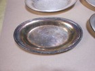 Lot Of 4 Vintage Missouri Pacific Railroad Oval Silverplate Dishes -worn   Rough