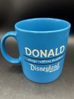 Authentic Disneyland Donald Duck Always Ruffling Feathers Lg Blue Coffee Tea Mug