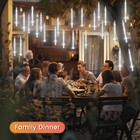 12in 20in 8 Tube Led Lights Meteor Shower Rain Icicle Chrismas Waterproof Light