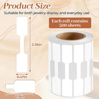500pcs Roll Jewelry Price Tags self-adhesive White Blank Jewelry Tags