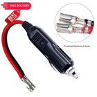 Kuncan Replacement Cigarette Lighter Plug - 12 Male With Leads-1p  Black 