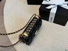 Chanel Mini Black Gold Gold Ball Chain Bag